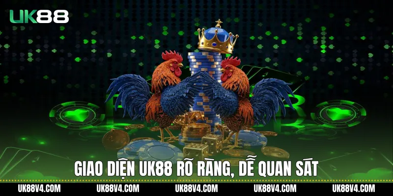Giao diện UK88 rõ ràng, dễ quan sát