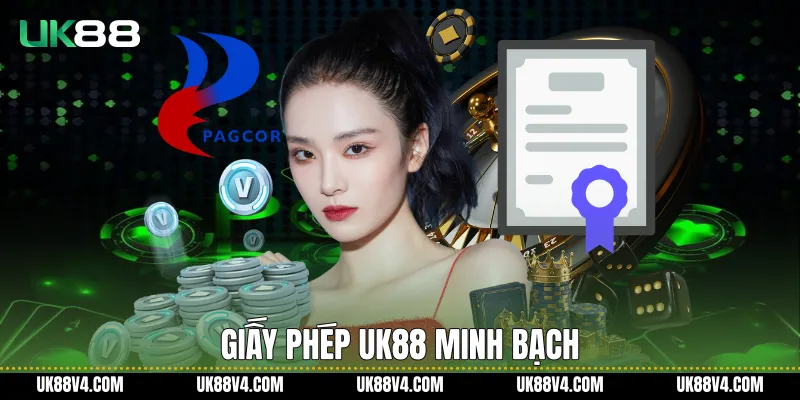 Giấy phép UK88 minh bạch
