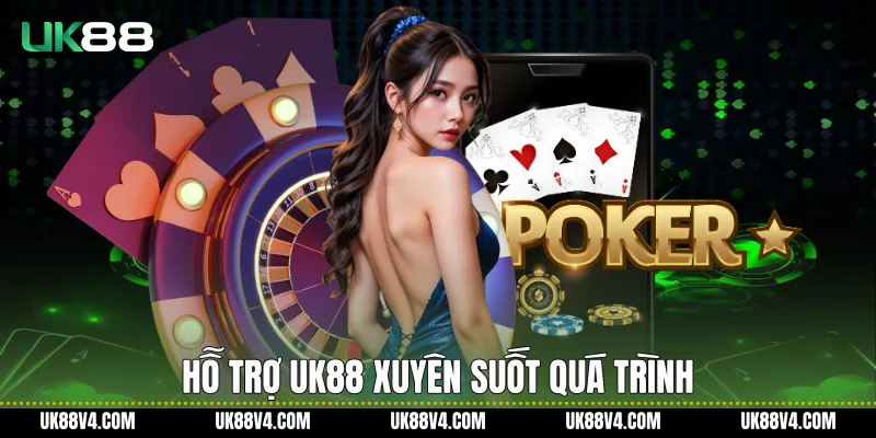 Hỗ trợ UK88 xuyên suốt quá trình