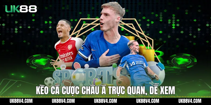 Kèo cá cược châu Á trực quan, dễ xem